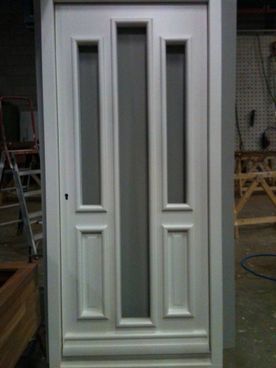 Witte deur kunstdesign