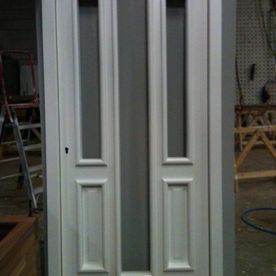 Witte deur kunstdesign