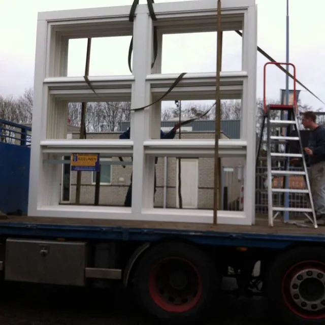 Raamwerk op vrachtwagen