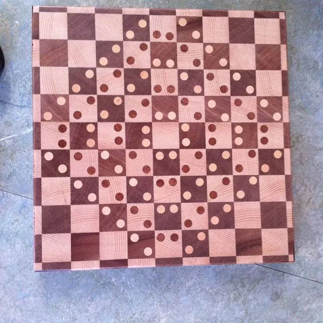 Houten kunstwerk
